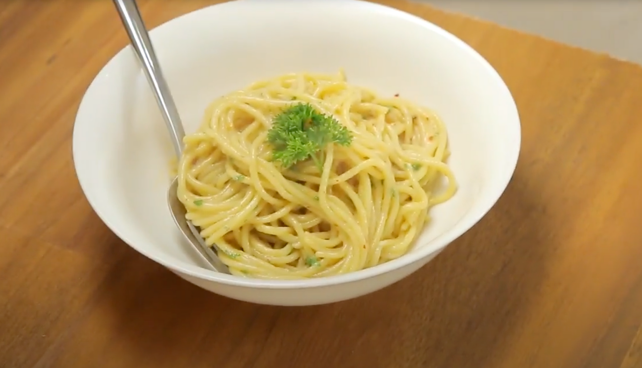 Spaghetti with Chilli and Garlic