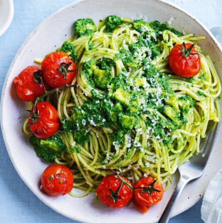 Pesto & Avocado Spaghetti